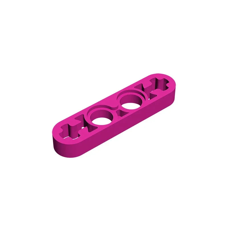 Gobricks GDS-690 Technical Liftarm Thin 1 x 4 with Axle Holes | Compatible Building Block Part 32449
