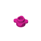 Gobricks GDS-839 Plate Round 1x1 with Flower Edge | Compatible with Lego 33291 28573