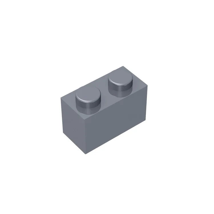 Educational Assemblage Gobricks Brick 1 x 2 without Bottom Tube | Compatible with Lego 3004 3065 35743