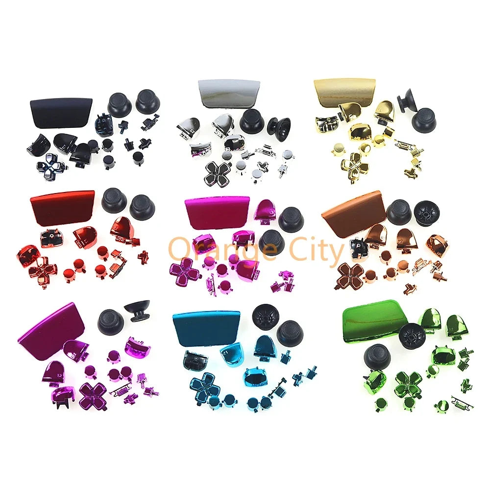 1Set Gamepad Full Set Buttons for PS5 3.0 V3.0 Electroplated Button Kit | Game Controller Accessories