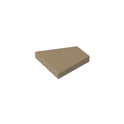 Gobricks GDS-2231 Tile Special 2 x 2 Pentagonal (Right) | Compatible Building Block for DIY and MOC