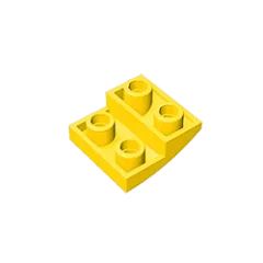 Gobricks GDS-1270 Slope, Curved 2 x 2 Inverted | Compatible with Lego 32803 Building Block