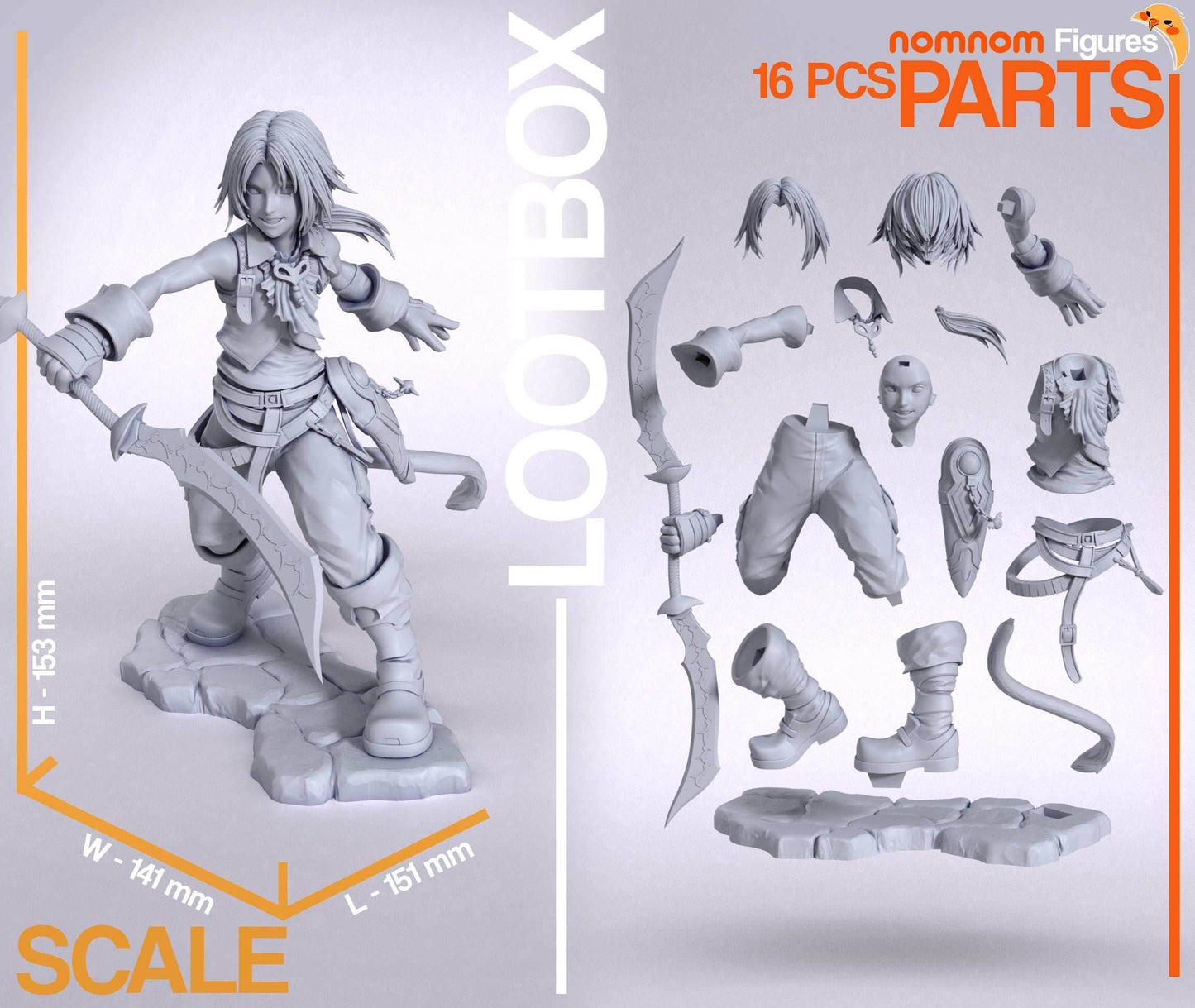 Zidane - Final Fantasy IX - 1:10 Scale - 1:10