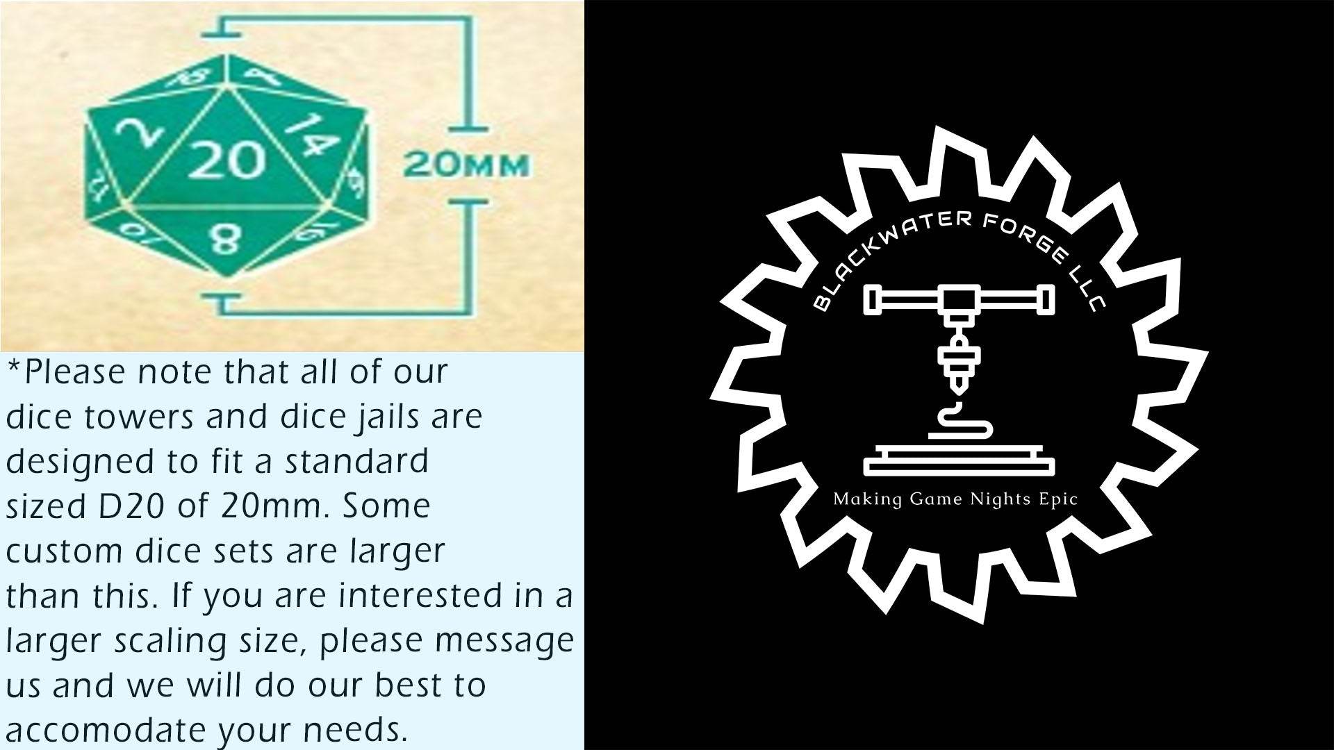 Necromancer 3D Printed Dice Tower- Fate's End Collection - Summon Rolls from the Cryptic Abyss, Commanding the Dark Arts and Undying Spirits! - Black / Yes- Include Random Dice Set