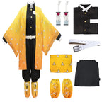 Zenitsu Cosplay Costume: Demon Slayer Kimono Wig Set