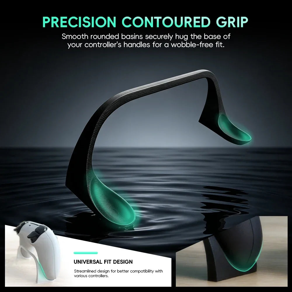 Data Frog Universal Controller Stand | Minimalist Desktop Display Dock for PS5 Xbox GameSir