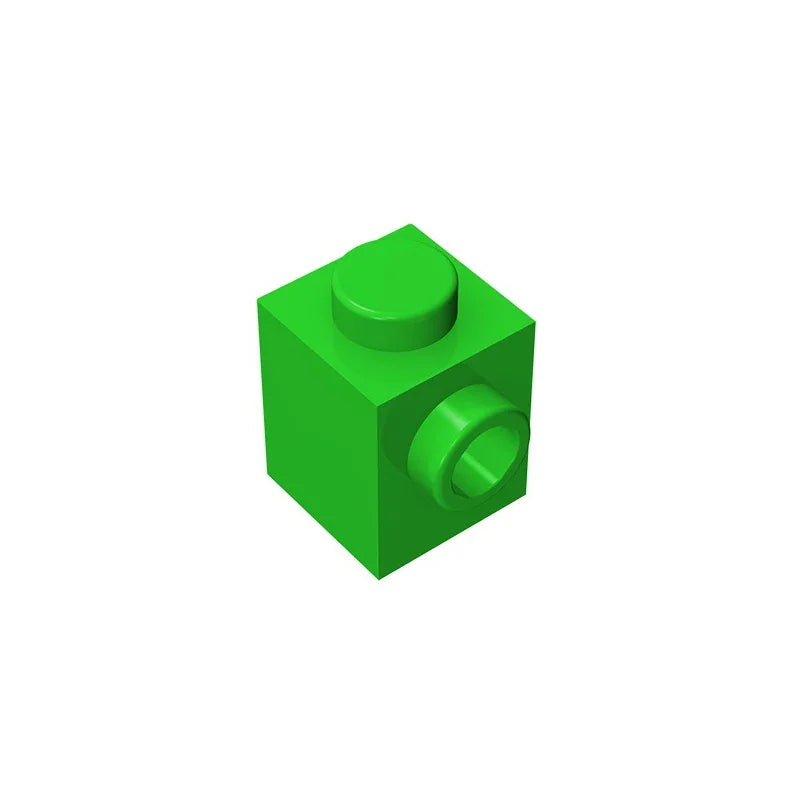 Gobricks GDS-635 BRICK 1X1 W. 1 KNOB | Single Side Bump Building Block Compatible with Lego 87087