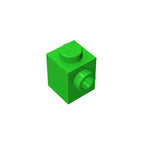 Gobricks GDS-635 BRICK 1X1 W. 1 KNOB | Single Side Bump Building Block Compatible with Lego 87087