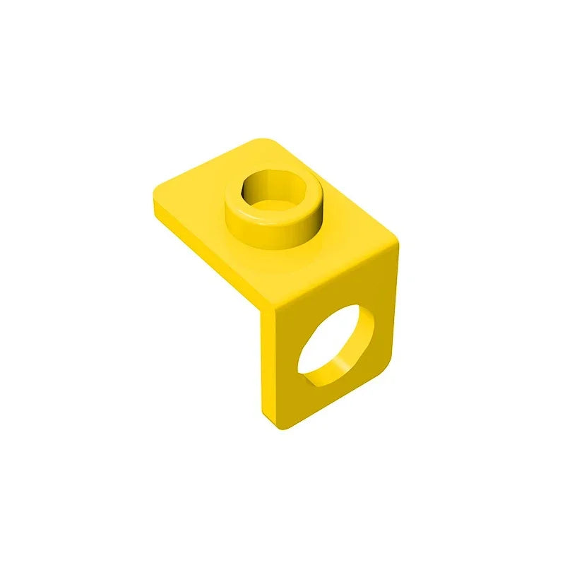 Gobricks GDS-1165 Minifig Neck Bracket with Back Stud | Thin Back Wall Building Block