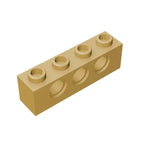 Gobricks GDS-625 Technical Brick 1x4 3-Hole | Compatible with Lego 3701
