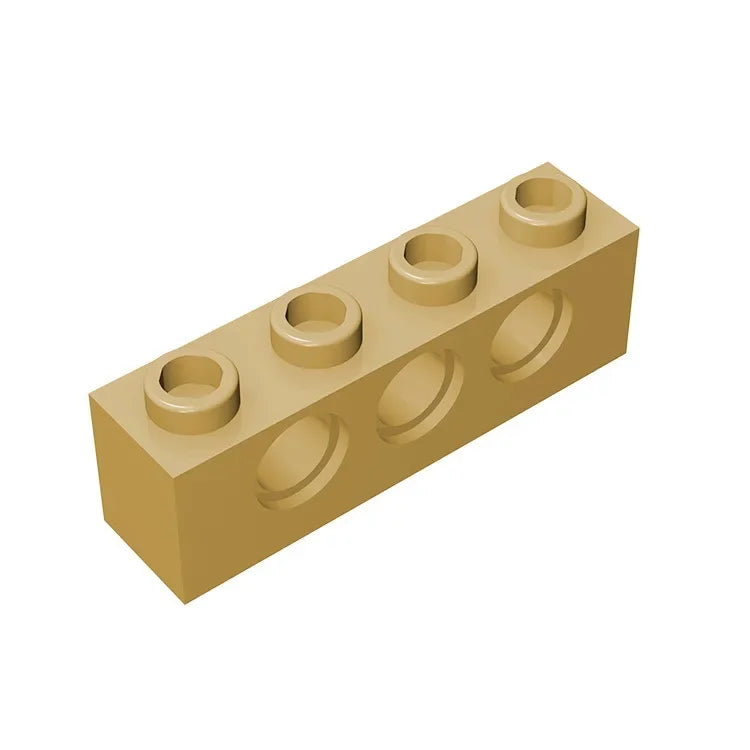 Gobricks GDS-625 Technical Brick 1x4 3-Hole | Compatible with Lego 3701