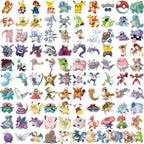 300Pcs Pokemon Cute Pikachu Stickers Charizard Album Pokédex DIY Laptop Car Luggage Kawaii Waterproof Anime Sticker Toy