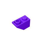 Gobricks GDS-597 Slope, Inverted 45 2x1 | Compatible Building Block for DIY