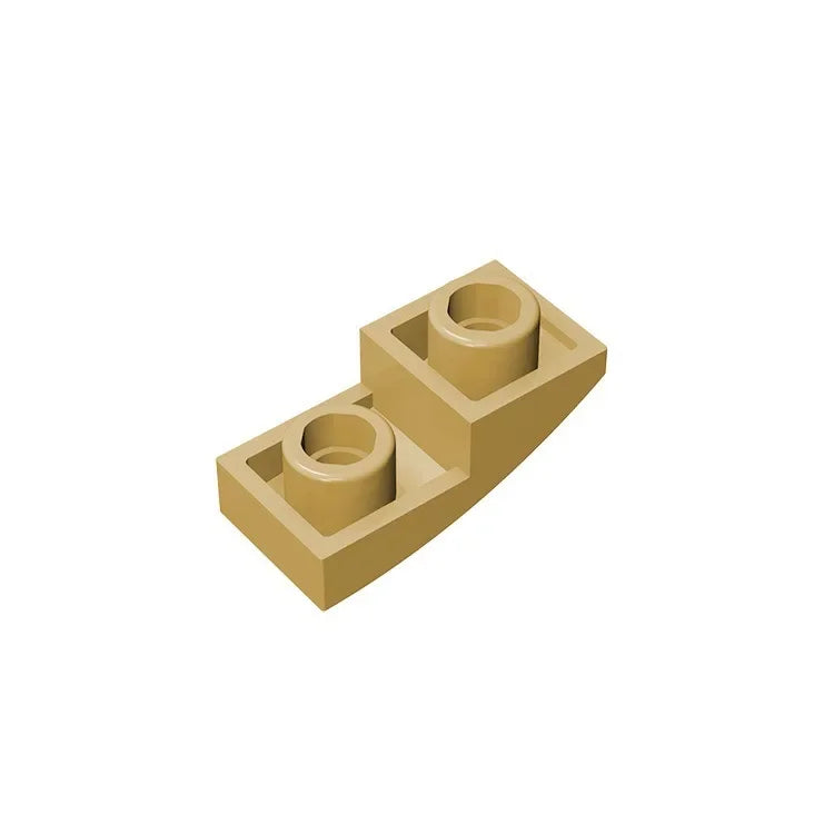 Gobricks GDS-795 Slope, Curved 2 x 1 Inverted | Compatible Building Block for DIY Projects