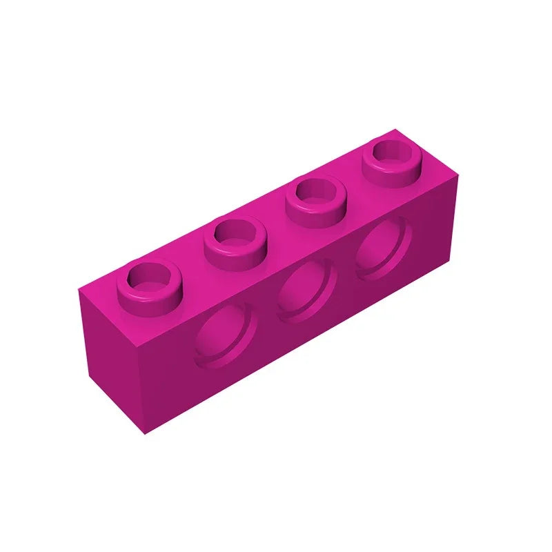 Gobricks GDS-625 Technical Brick 1x4 3-Hole | Compatible with Lego 3701