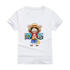 One Piece Anime Cotton T-shirt Cute Unisex Summer Top