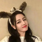Snoopy Plush Ear Headband – Cute Furry Cosplay Hair Accessory