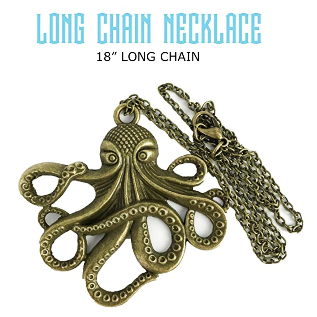 Octopus pendant necklace