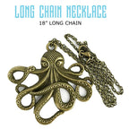 Octopus pendant necklace
