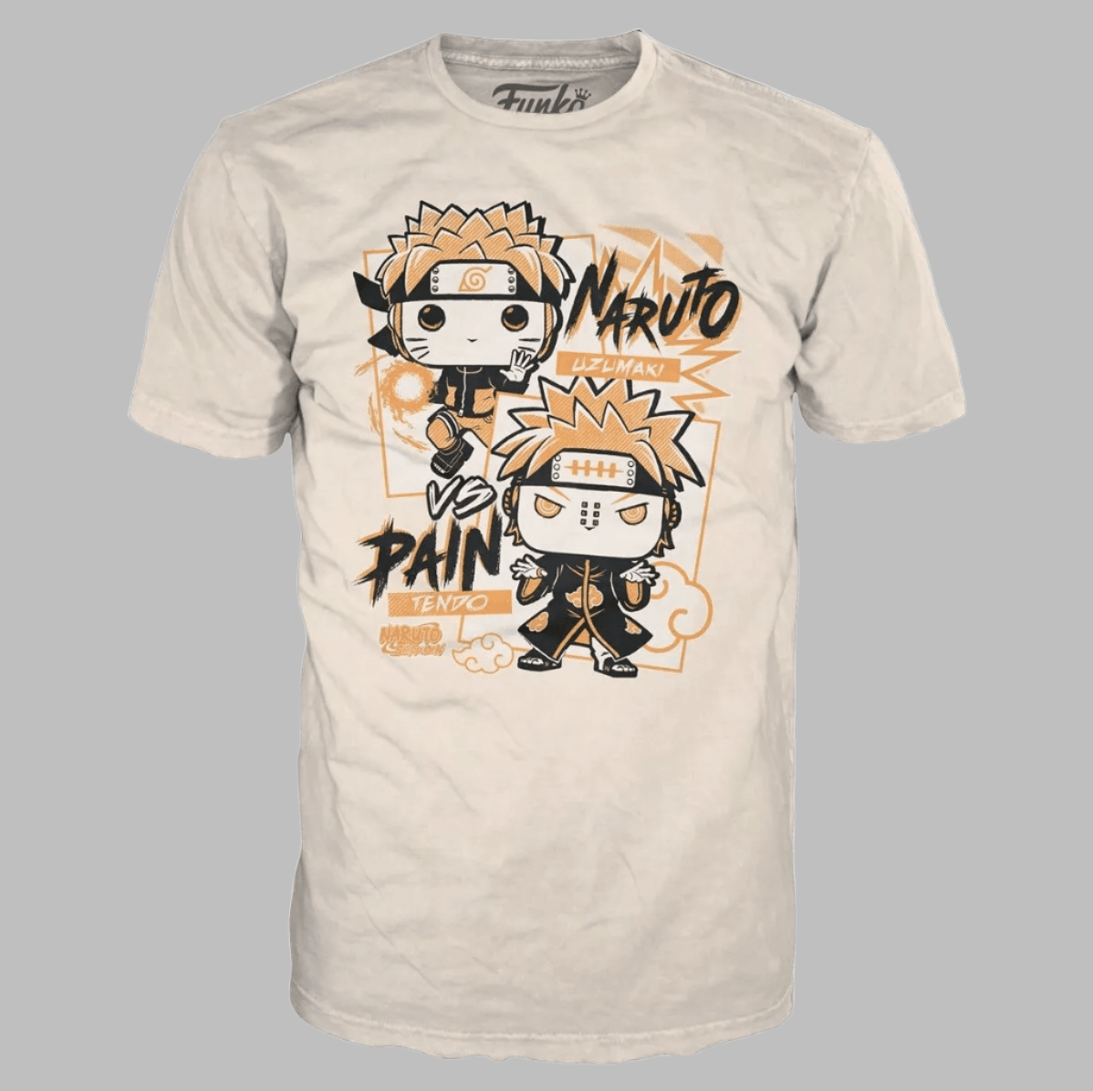 FUNKO Pop Naruto Shippuden Unisex T-Shirt SZ XS Naruto vs Pain Boxed Tee - 