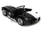 1965 Shelby Cobra 427 S/C #2 Black Metallic and White and Harvey Two-Face Diecast Figure "Batman" "Hollywood Rides" Series 1/32 Diecast Model Car by Jada