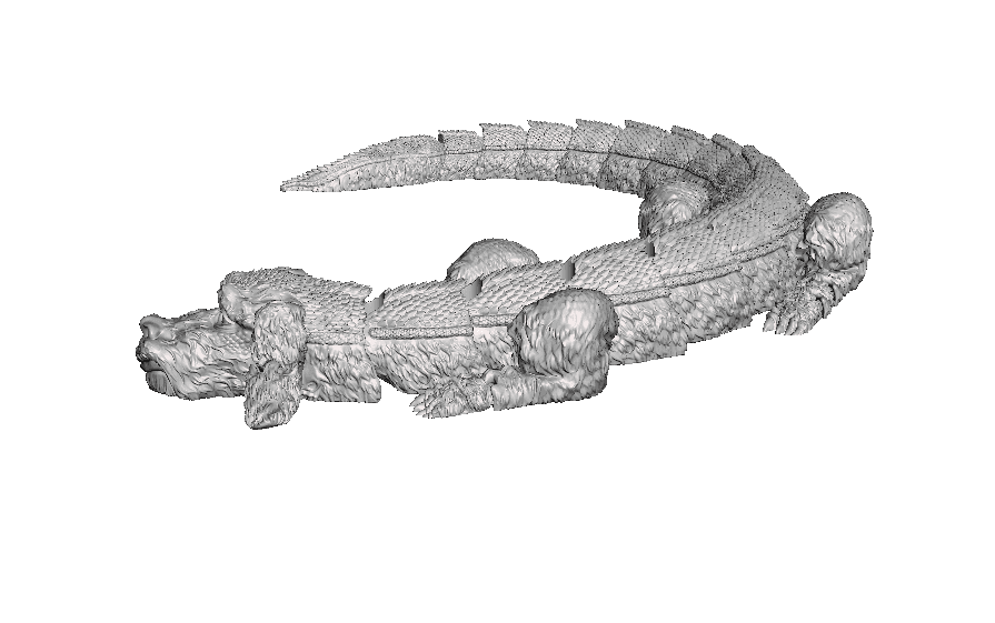 Articulated Falkor The Luck Dragon - White