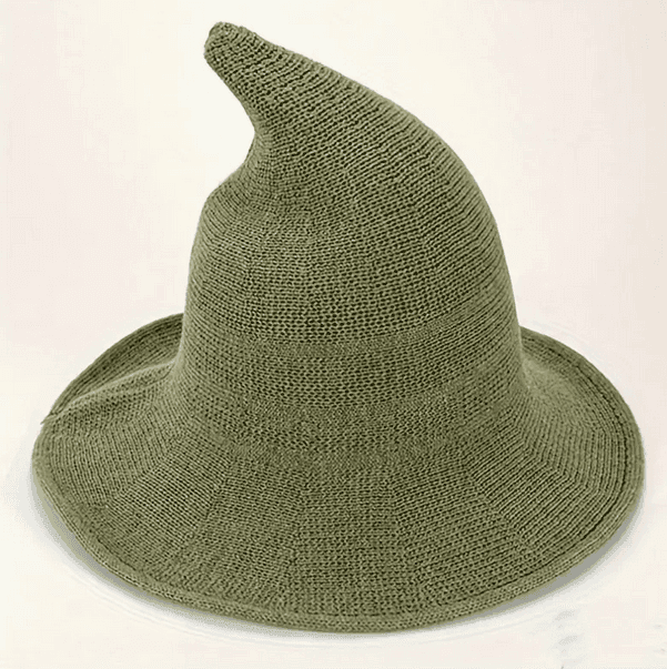 Modern Essentials Witch hat with small point - Green