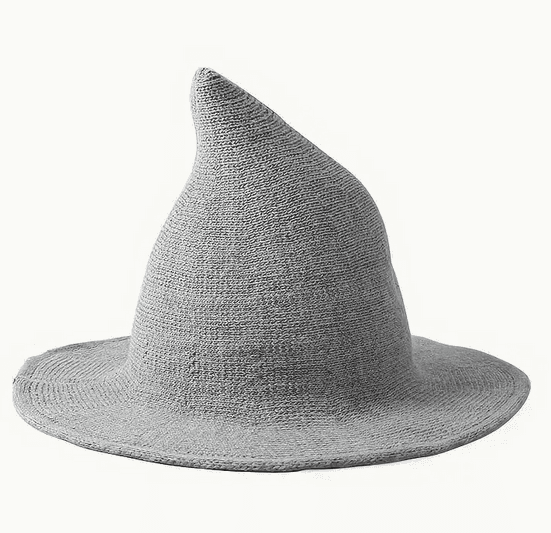 Modern Essentials Witch hat with small point - Gray