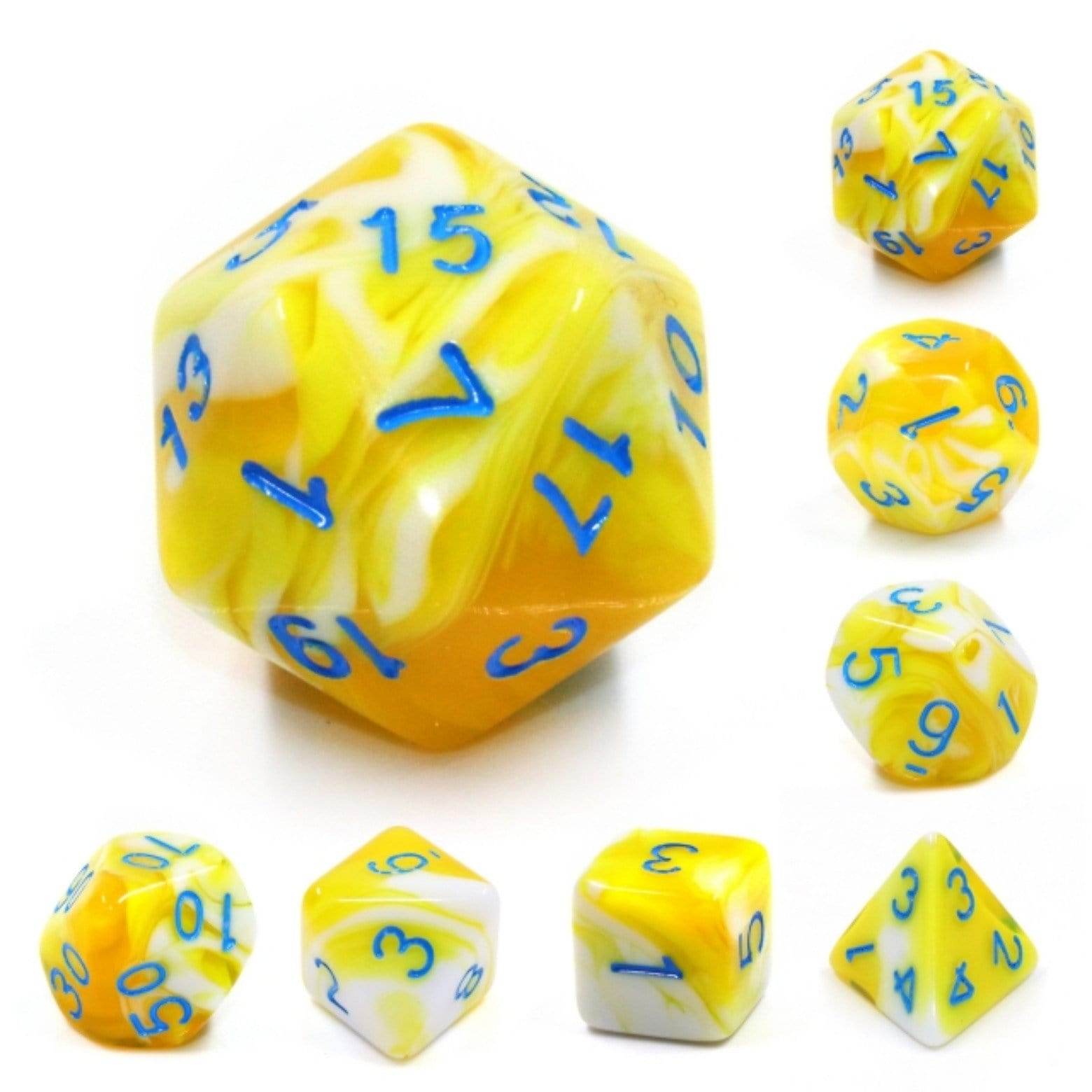 Lemon Cream RPG Dice Set - 