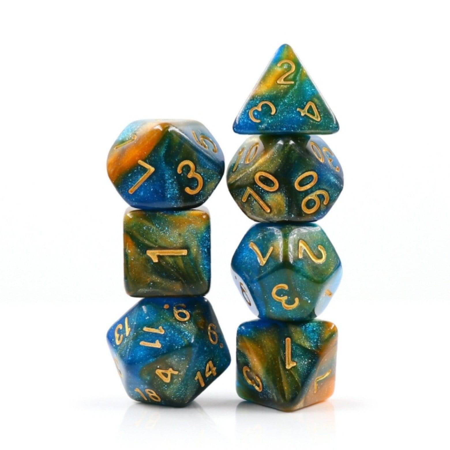 River at Dusk RPG Dice Set - 