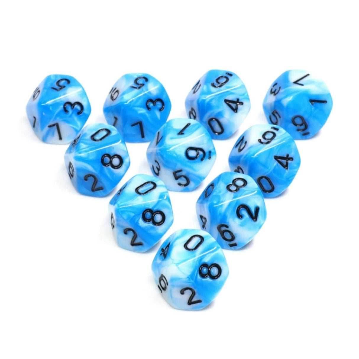 10 piece D10s - Cumulus Cloud - 