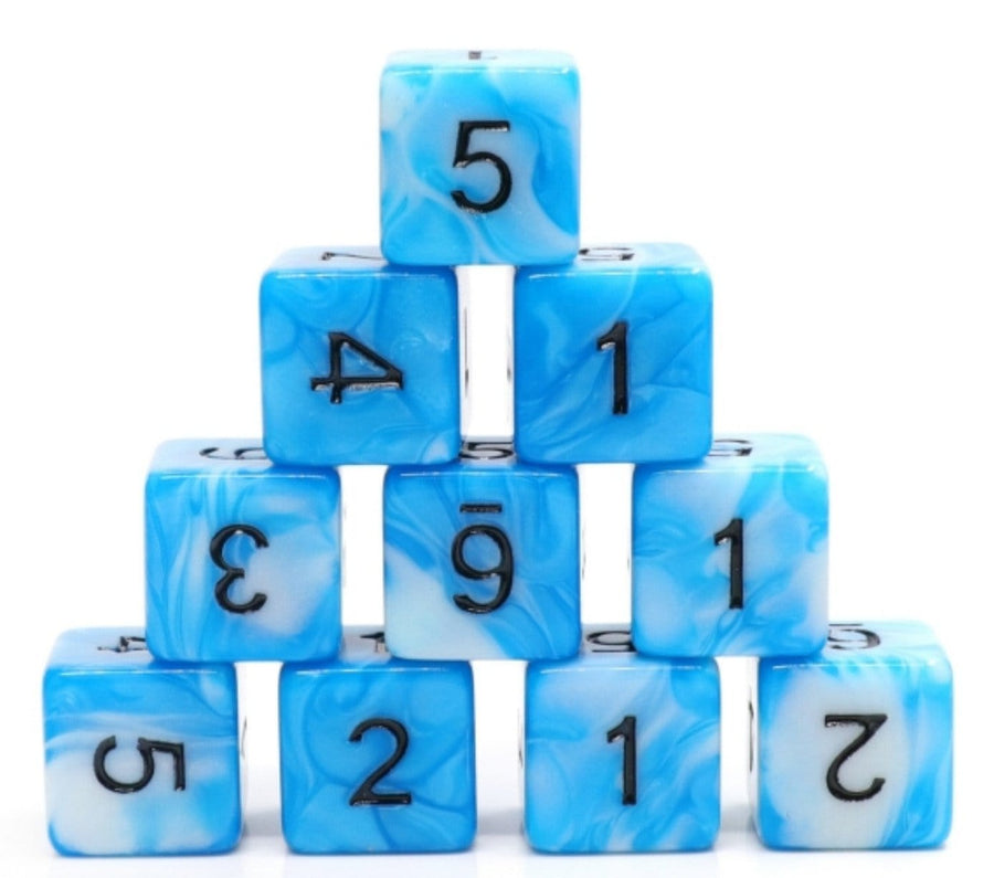 12 piece D6s - Mermaid Beach