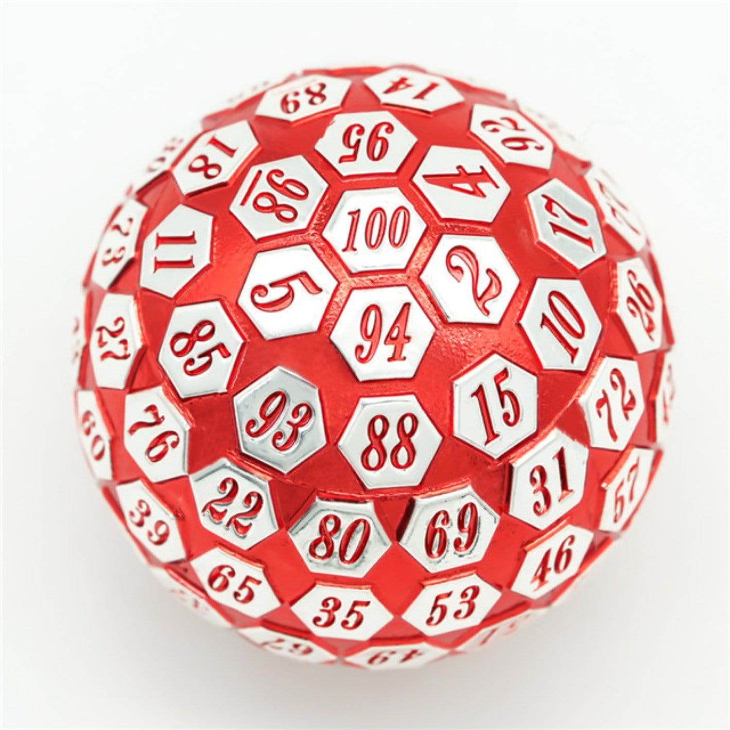 45mm Metal D100 - Red & Silver - 