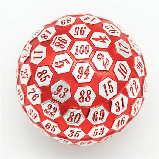 45mm Metal D100 - Red & Silver - 