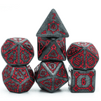 Huge Black Castle Dice Set - 25mm - 