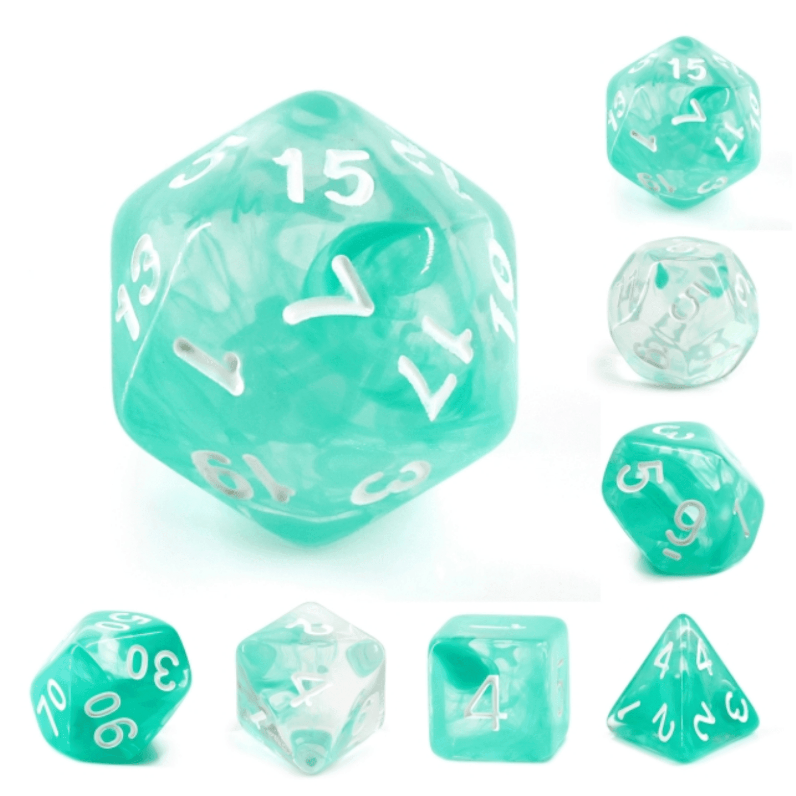 Lake Teal RPG Dice Set - 