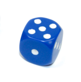 Chessex Opaque 16mm Pipped d6 Standard Dice Collection - Classic Colors - Available Individually