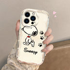 Snoopy Lively Cool For Apple iPhone 15 14 13 12 11 XS XR X Pro Max Plus Wave Oil Funda Cover Phone Case