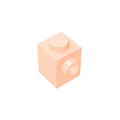 Gobricks GDS-635 BRICK 1X1 W. 1 KNOB | Single Side Bump Building Block Compatible with Lego 87087