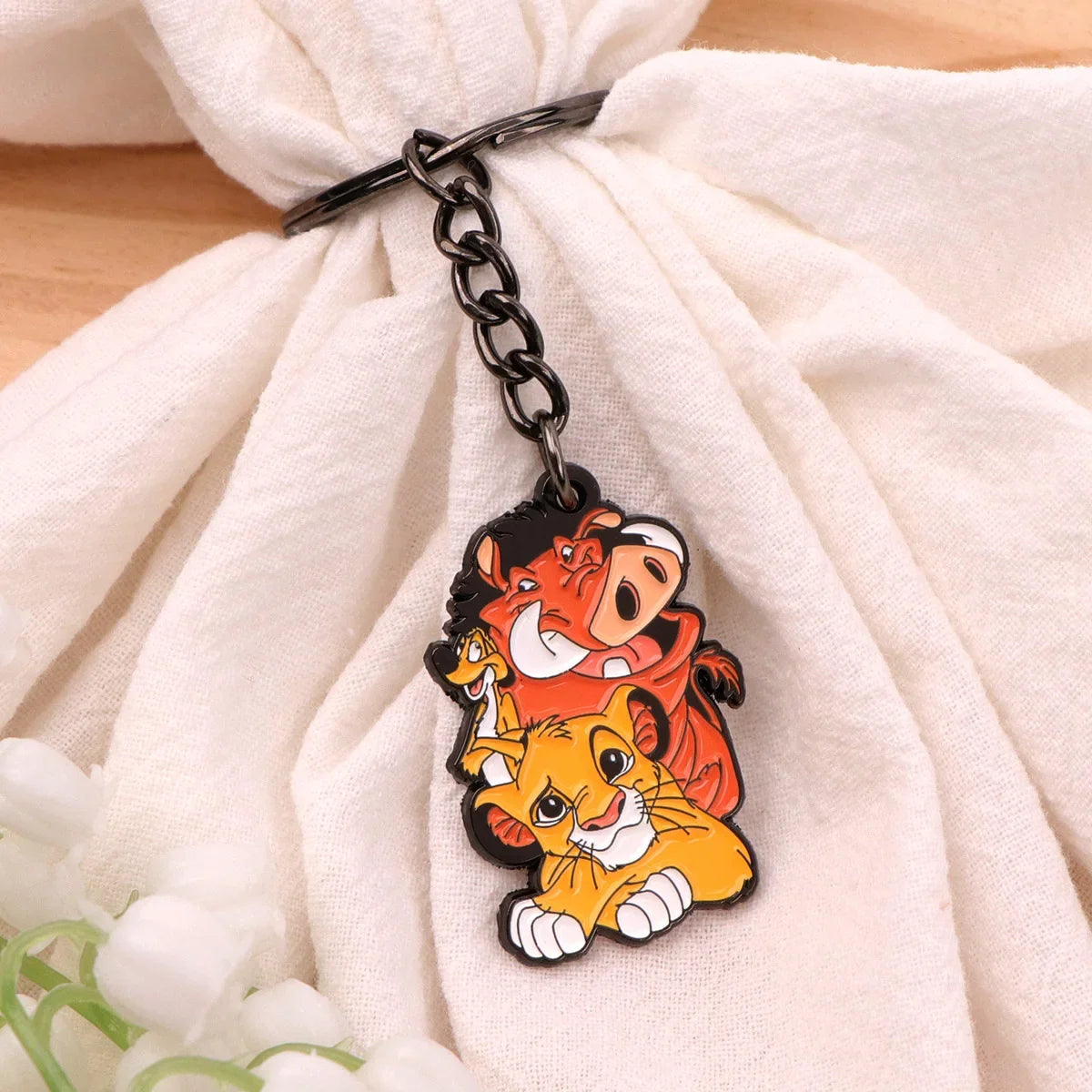 Vintage Motorcycle Keychain | Cartoon Metal Keyring for Backpack