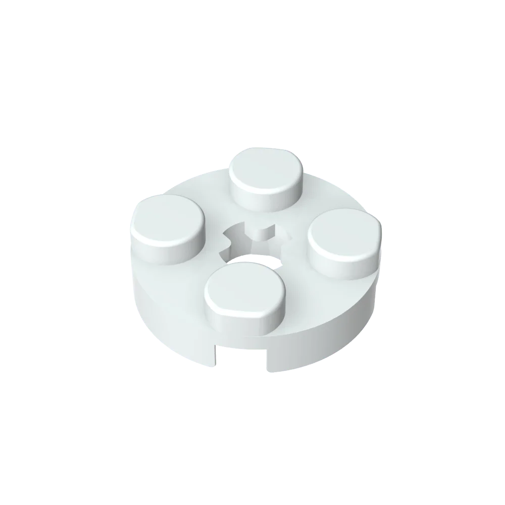 Gobricks GDS-609 PLATE 2X2 ROUND | Compatible Building Blocks for DIY Educational Models