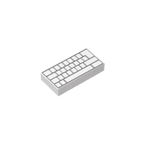 Gobricks GDS-566 Tile 1 x 2 with Groove | Compatible Building Block