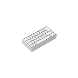 Gobricks GDS-566 Tile 1 x 2 with Groove | Compatible Building Block