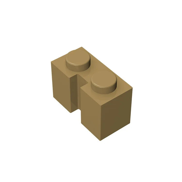 Gobricks GDS-798 Brick 1x2 with Groove | Compatible Building Block for DIY Sets