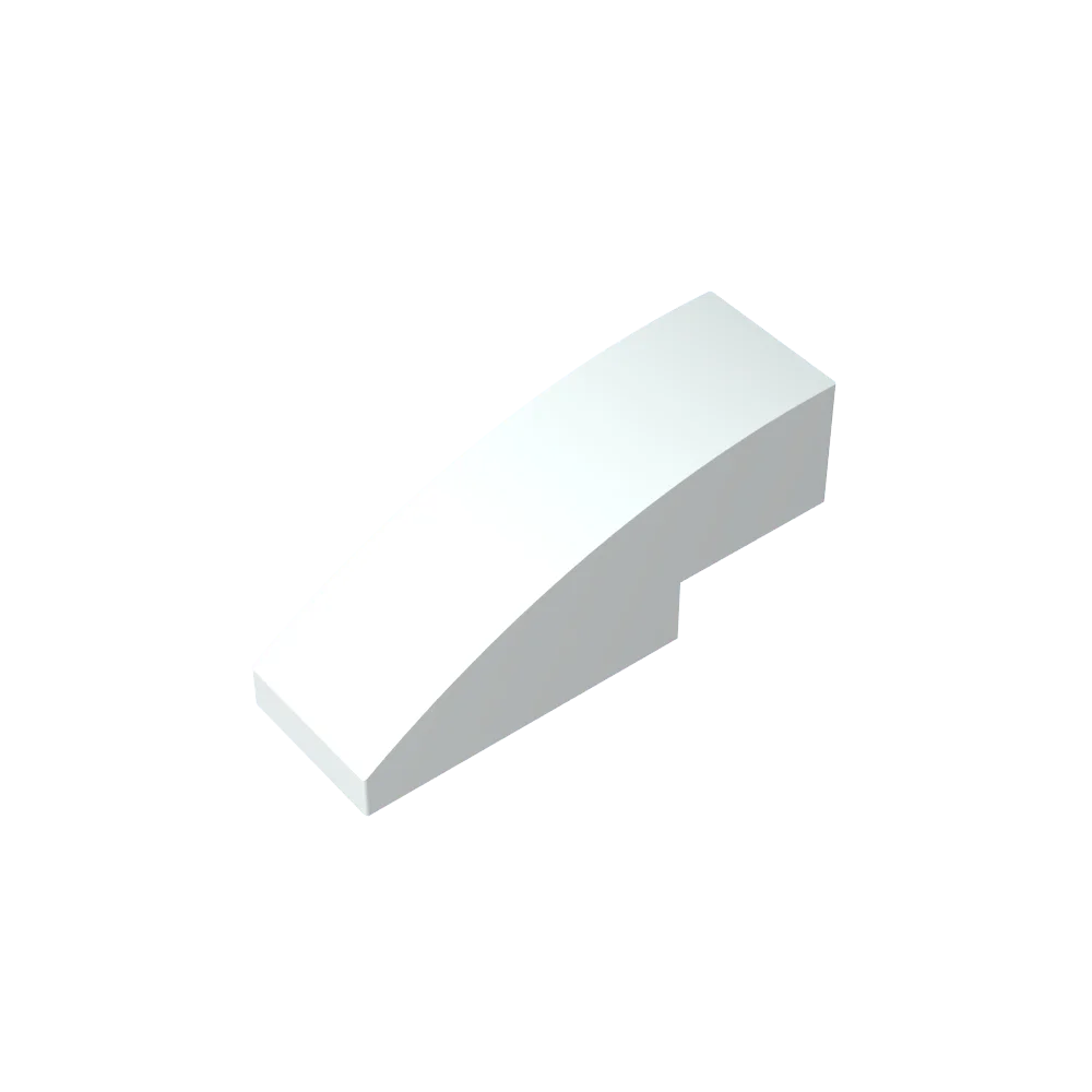 Gobricks GDS-657 Slope, Curved 3 x 1 | Compatible Building Block for Creative Construction