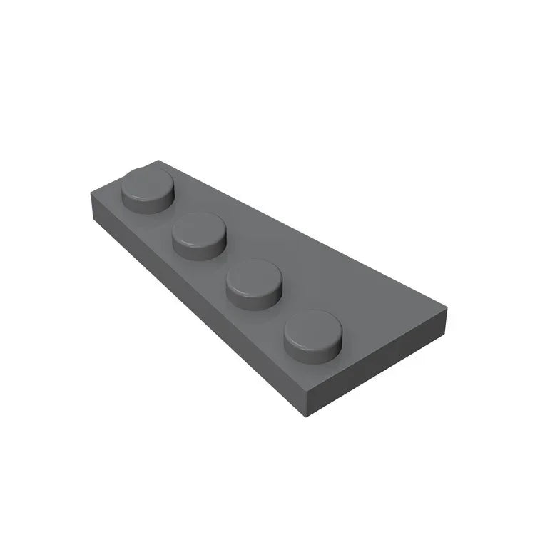 Gobricks GDS-549 Wedge Plate 4 x 2 Right | Building Block for Compatible DIY Sets