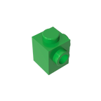 Gobricks GDS-1046 Modified Brick 1 x 1 with Studs on 2 Sides | Building Block for DIY