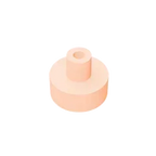Gobricks Tile Round 1x1 with Bar and Pin Holder | Compatible Building Block