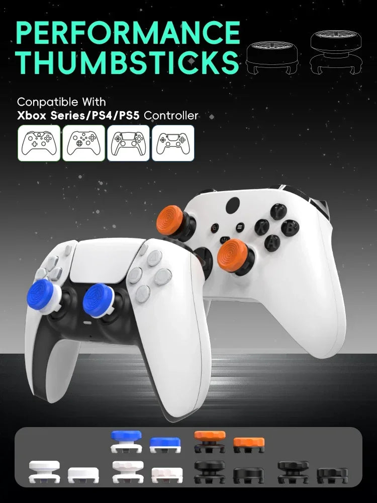 DATA FROG 2PCS High-Rise Analog Stick Cap for PS4 PS5 Xbox One Controller | FPS Precision Thumb Grip Joystick Cover