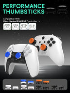 DATA FROG 2PCS High-Rise Analog Stick Cap for PS4 PS5 Xbox One Controller | FPS Precision Thumb Grip Joystick Cover